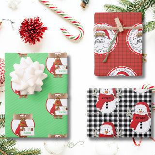 From Santa Special Delivery Snowman Reindeer  Sheets