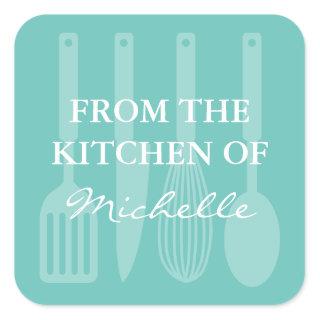From the kitchen of cooking utensils stickers