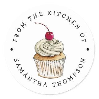 From the Kitchen Of | Cupcake Custom Classic Round Sticker