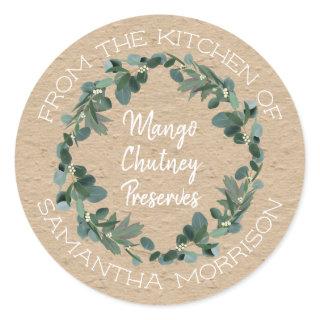 From The Kitchen Of | Eucalyptus | Canning Label