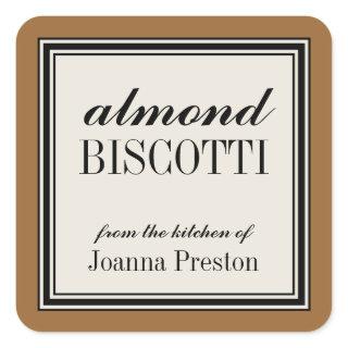 "From the Kitchen of" Square Label Template