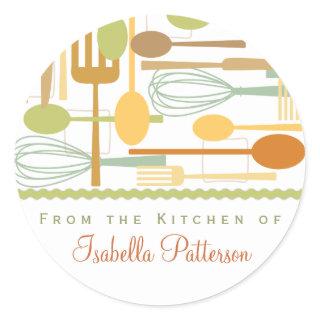 From the Kitchen Retro Cooking Utensils Sticker