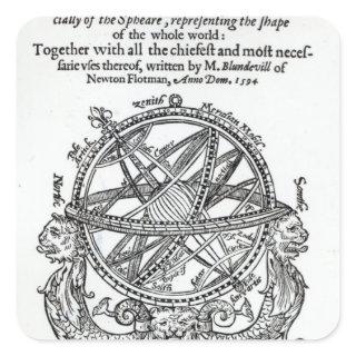 Frontispiece from 'A Plain Treatise �' Square Sticker
