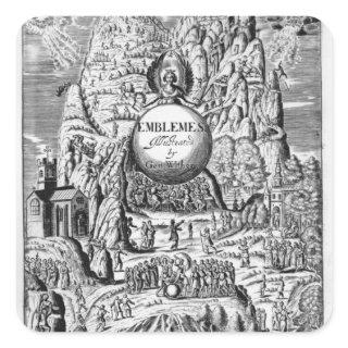 Frontispiece to George Wither's 'Emblems', 1635 Square Sticker
