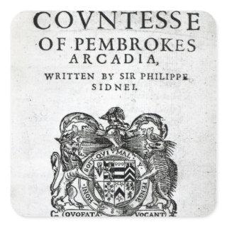 Frontispiece to square sticker