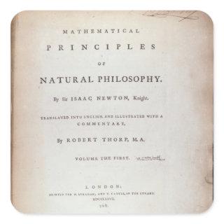 Frontispiece to Volume I Square Sticker