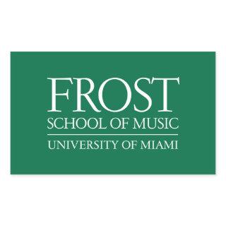 Frost School of Music Logo Rectangular Sticker