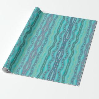 Frosted Dichroic Beach Glass Abstract Pattern