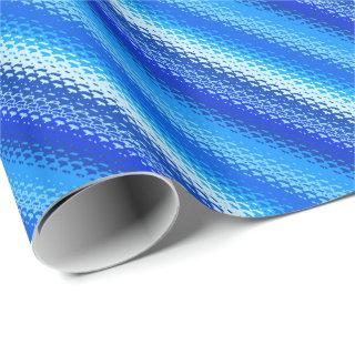 Frosted glass stripes - cobalt and pale blue