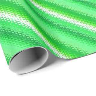 Frosted glass stripes - emerald green and white