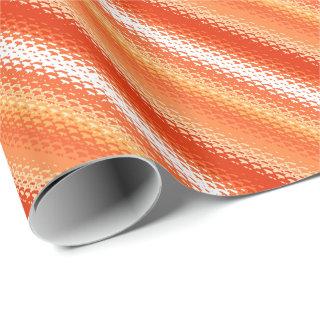Frosted glass stripes - orange and white