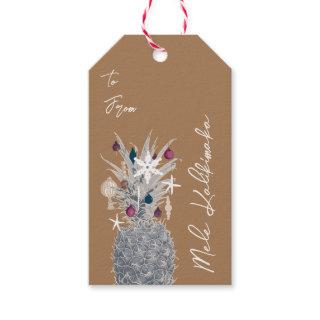 Frosted Island Pine, Sugar Plum  Gift Tags