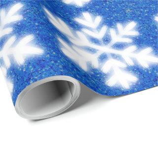 Frosty blue North Pole snowflakes | sparkling snow
