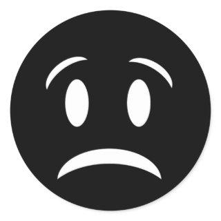 FROWNIE FACE CLASSIC ROUND STICKER
