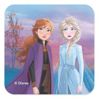 Frozen 2 | Anna & Elsa | A Journey Together Square Sticker