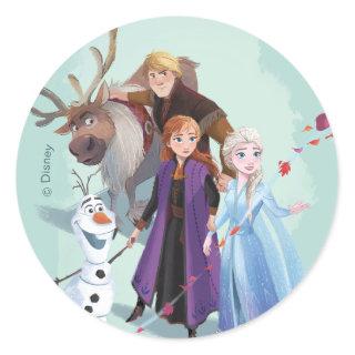 Frozen 2: Anna, Elsa & Friends | Change Classic Round Sticker