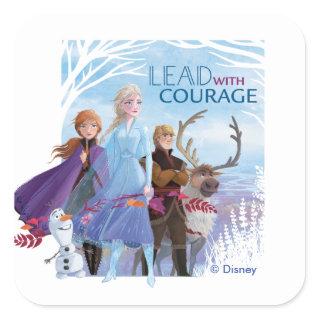 Frozen 2: Anna, Elsa, & Friends | Courage Square Sticker