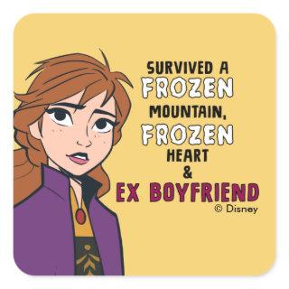 Frozen 2 | Anna "Survived" Square Sticker