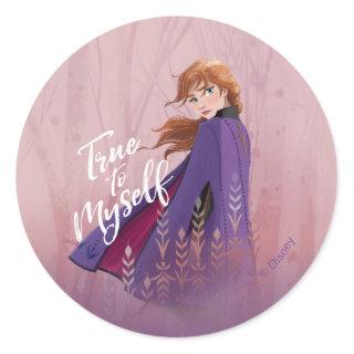 Frozen 2: Anna | True to Myself Classic Round Sticker