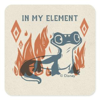 Frozen 2 | Bruni - In My Element Square Sticker