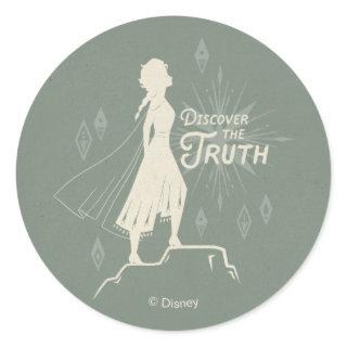 Frozen 2: Elsa | Discover The Truth Classic Round Sticker