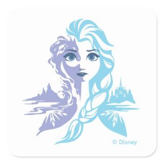 Frozen 2 | Elsa - Frozen Reign Square Sticker