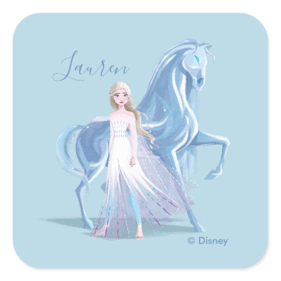 Frozen 2 | Elsa & the Frosted Nokk Square Sticker