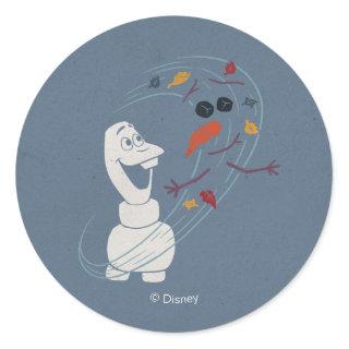 Frozen 2: Olaf And The Wind Classic Round Sticker