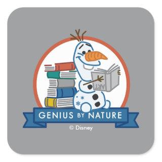 Frozen 2 | Olaf - Genius by Nature Badge Square Sticker