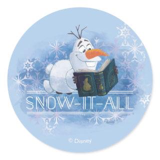 Frozen 2: Olaf | Snow-It-All Classic Round Sticker