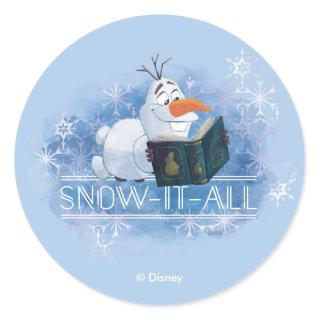 Frozen 2: Olaf | Snow-It-All Classic Round Sticker