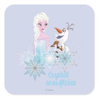 Frozen | Elsa and Olaf Square Sticker