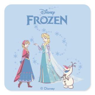 Frozen | Elsa, Anna & Olaf Square Sticker