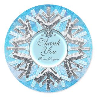 Frozen Ice Winter Wonderland Snowflake Stickers