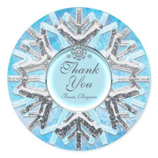 Frozen Ice Winter Wonderland Snowflake Stickers