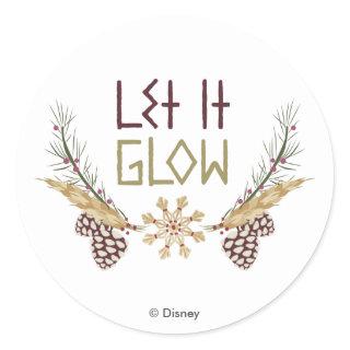 Frozen | Let it Glow Classic Round Sticker
