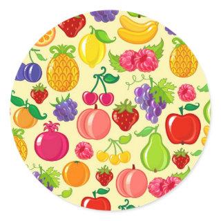 Fruit Classic Round Sticker