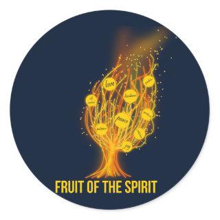 Fruit of the Spirit - Galatians 5:22-23 Classic Round Sticker