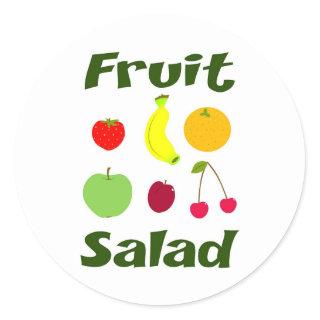 Fruit Salad Classic Round Sticker