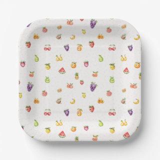 Fruit Themed Paper Plates