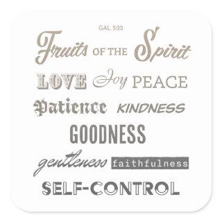 Fruits of the Spirit  Square Sticker