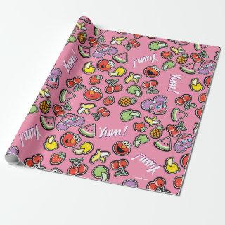 Fruity Sticker Elmo & Abby Cadabby Pattern