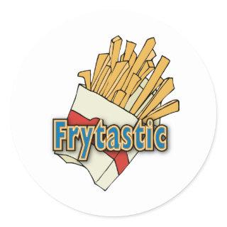 Frytastic ~ French Fries Fantastic Junk Foods Classic Round Sticker