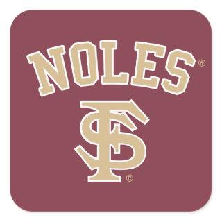 FSU Noles Square Sticker