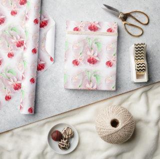 Fuchsia fine art red pink green wrapping
