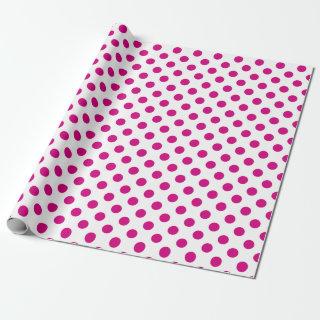 Fuchsia polka dots