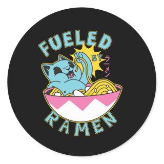 Fueled by Ramen Kawaii Cat Classic Round Sticker