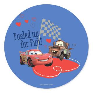 Fueled up for Fun! Classic Round Sticker