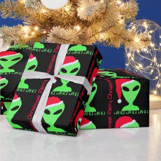 Fun Alien Santa Geek Humor LGM Christmas