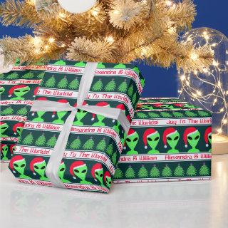 Fun Alien Santa Geek Humor LGM Joy To The Worlds